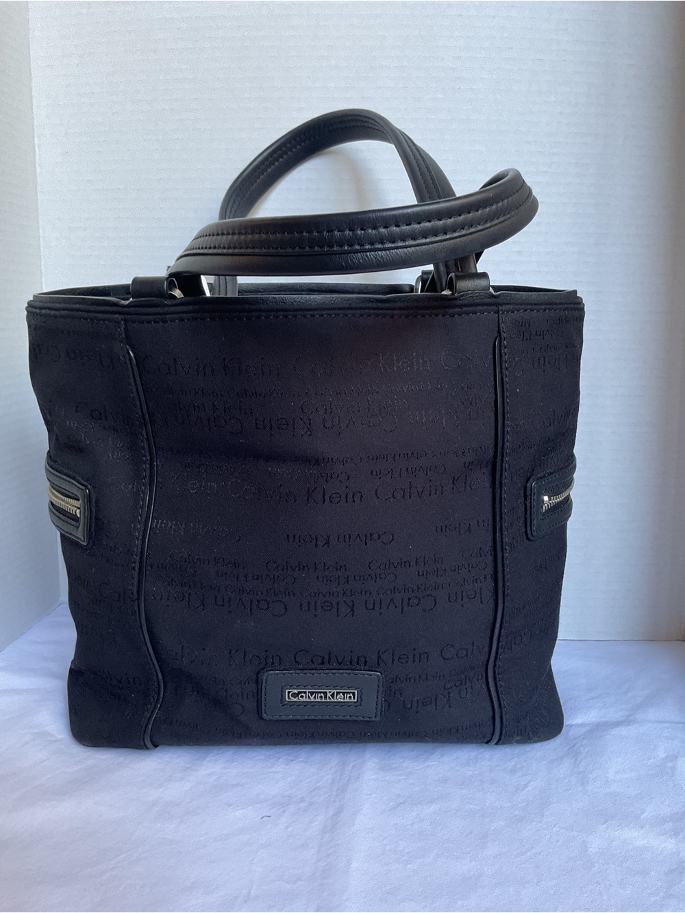 Calvin Klein Vintage Tote Bag Fabric All Over Logo